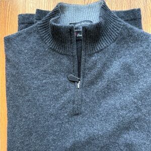 Men's Gray Cashmere Sweater L 46 chest